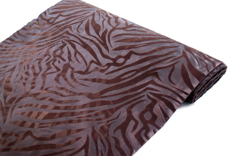 BalsaCircle 54" x 10 yards Chocolate Zebra Stripes Animal Safari Print ...