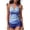 Light Blue, variant on Nmnitkp Swimwear for Women Durable Fashion Women Halter Tankini Bathing Suits Slimming Tummy Control Swimsuits 2 Pieces