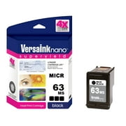 VersaInk-nano HP 63MS - Black MICR Cartridge - 4X Life