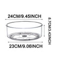 thumbnail image 2 of WIFKLSIIPG 2PCS Round Rotating Organizer Storage Truntable Condiments Food Container Rack for Kitchen Cabinet Fridge Bathroom Makeup Spinning Organization(Clear), 2 of 8