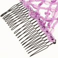 thumbnail image 3 of Doble clip de peine para mujer Pinza de Elástica para Cabello con Nudos Y Accesorios para - Púrpura Púrpura Magideal Doble clip de peine para mujer, 3 of 4