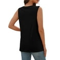 thumbnail image 3 of Diufon Tank Tops for Women Summer V Neck T Shirts Trendy Sleeveless Basic Tee Loose Blouse for Office Work, 3 of 6