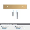 thumbnail image 5 of Amerock Maymont 3-3/4 inch (96mm) Center-to-Center Rectangle Champagne Bronze Cabinet Pull Backplate, 5 of 7