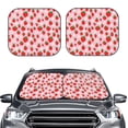 thumbnail image 2 of Sikiie Hand Drawn Strawberry Print Foldable Car Windshield Sun Visor, Car Window Sunshade Suitable for Sedan, SUV and Truck Car Accessories-Medium, 2 of 6