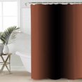 thumbnail image 6 of Shower Curtains Burnt Orange Black Ombre Bath Curtain Gradient Color Waterproof Bathroom Shower Curtain Set with Hooks Decoration 36 x 72 Inches, 6 of 7
