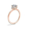 thumbnail image 3 of 0.70 Carat Brilliant Asscher Cut Natural Diamond Elegant Halo Ring for her Solid 18K Rose Gold Size 9.5, 3 of 8