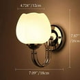 thumbnail image 2 of Modern Plug in Wall Light Chrome Glass White Silver,1 light E26,BD0961, 2 of 2