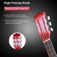 thumbnail image 4 of ADM Guitarra clásica acústica para principiantes, cuerdas de nailon de 30 pulgadas, kit de guitarra de madera para niños, niñas, estudiantes, jóvenes, lecciones en línea con bolsa, correa, afinador, c, 4 of 5