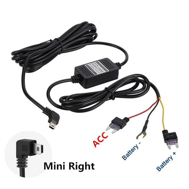 Kit de Fil Dur Usb pour Voiture, Chargeur de Fil Dur pour Dash Cam Camera Dvr