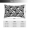 thumbnail image 2 of Sikiie Ying Yang Checkered Pillow Covers, Throw Pillow Case Cushion Covers,Cushion for Bedroom,Couch,Home-14"x20", 2 of 6