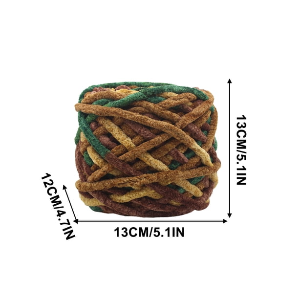 Hilo para el Ganchillo Mano Tejido Hilo de Helado Grueso, Mano Tejido Suéter de Ganchillo Diy, Hilo de Muñeca, Segmentado de Teñido de Bufanda Hilo de Ganchillo para el Ganchillo