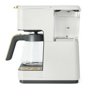 Beautiful by Drew Barrymore Multi-Brew 12-Cup Programmable Drip & Single-Serve Coffee Maker, White Icing