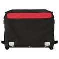 thumbnail image 3 of vidaXL Bike Trailer Black and Red 45 kg Iron, 3 of 5