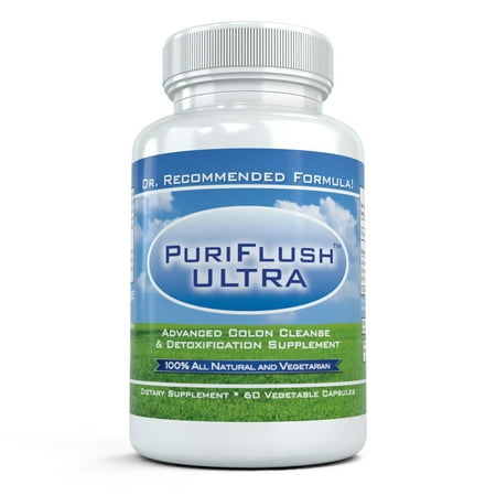 Puriflush Ultra - All Natural Complete Colon Cleanse Bowel Cleansing Supplement, 60