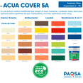 thumbnail image 4 of PINTURA VINILICA ACUA COVER COLOR ARENA MATE ACUARIO CUBETA, 4 of 5