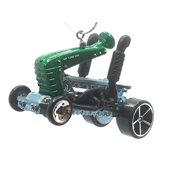 Christmas Ornament for Tractor Dragster Green Black