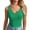 Green, variant on Seamless Large U-back Women Vest Removable Bra Slim Versatile Undershirt Light Blue M