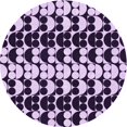 thumbnail image 1 of Ahgly Tapis Rond Lavable en Machine Intérieur Transitionnel Fleur Rose, 4 Pieds Rond, 1 of 7