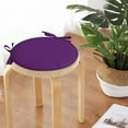 thumbnail image 4 of Inevnen Tie-on Round Chair Seat Pad, Solid Color Soft Chairs Cushion, Circle Cover Mat for Home, 4 of 5