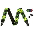 thumbnail image 1 of Correa para guitarra Fender Neon con monograma de 5 cm, verde y amarillo, 1 of 3