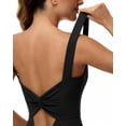 thumbnail image 5 of Vine Women Jumpsuits Workout Romper One Piece Sleeveless Back Knotted Short Jumpsuit Athletic Outfit,Butt Lifter Bodysuit Jumpsuits for Women,Rompers for Women, 5 of 8