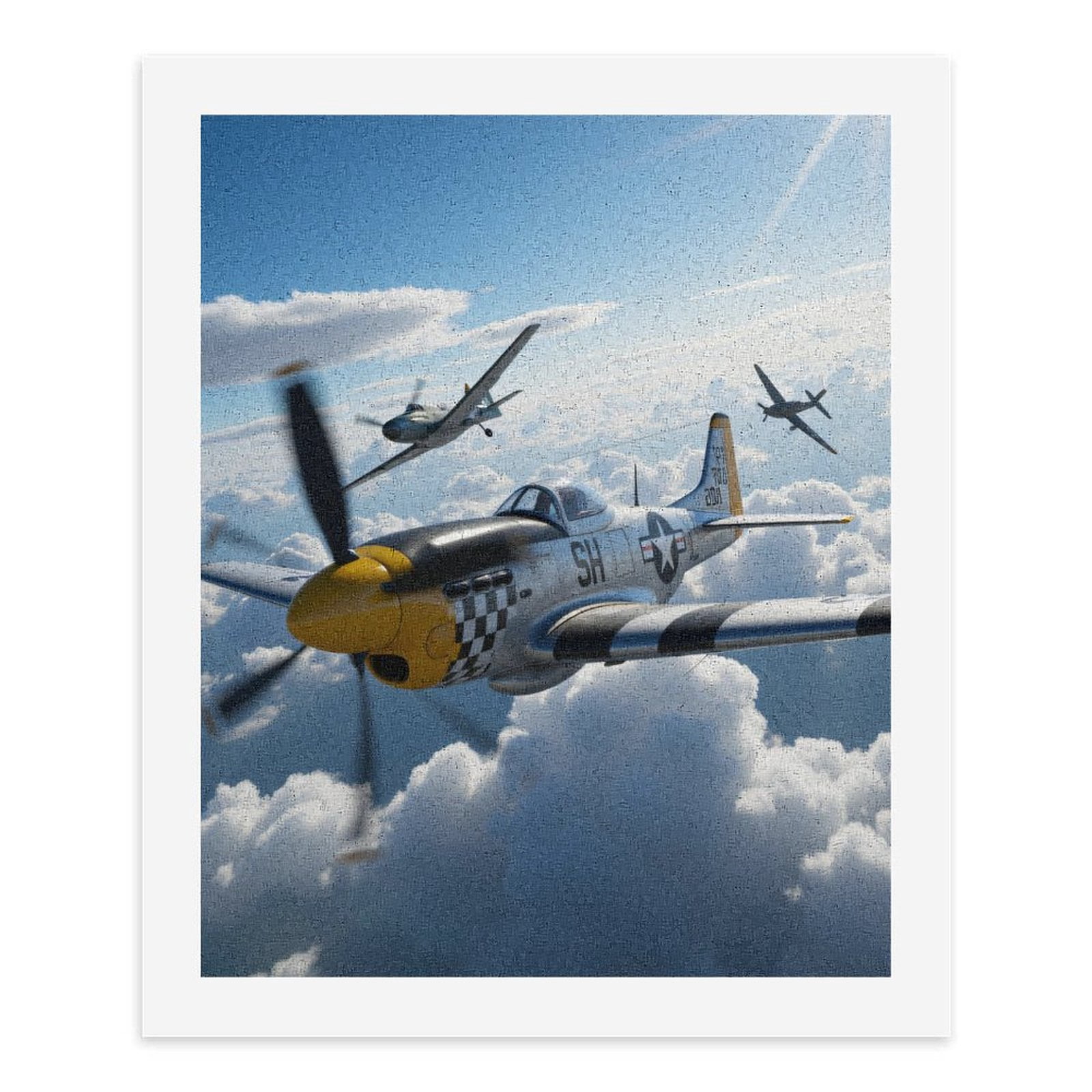 Paint by Numbers Kit for Adults, Vintage Airplanes Soaring Skies Paint by Numbers, Easy Paint by Numbers Kit for Adults Beginner, DIY Adult Paint by Number Kits on Canvas, Home Decor