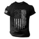 thumbnail image 1 of Men's Summer Short Sleeve Printed T-Shirt Casual Neck Retro Printed Independence Day T-Shirt Street Track Tops 3XL, 1 of 3