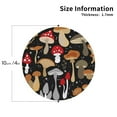 thumbnail image 3 of Disketp Various Mushrooms Funny Coasters,6 Pcs Leather Coasters With Holder, Perfect Housewarming Hostess Gifts,Protect Furniture From Water Marks Scratch And Damage, 3 of 9