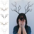 thumbnail image 3 of Long Antler Tree Branches Headband Props Horns Hair Accessory Cosplay Headpieces, 3 of 4