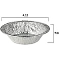 thumbnail image 2 of Tart Pans 4 1/4" Disposable Aluminum Foil Pie Pan - Mini Pie Pans 7/8" Deep, Just the Right Size and Durable, 2 of 6