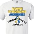 thumbnail image 4 of Inktastic Down Syndrome Awareness Support, Educate, Advocate T-Shirt, 4 of 5
