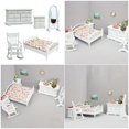 thumbnail image 2 of Miniature Bedroom Furniture Collection Wooden Doll House Accessory Model Figurine Decorative Accessory for Kids Roleplay, 2 of 8