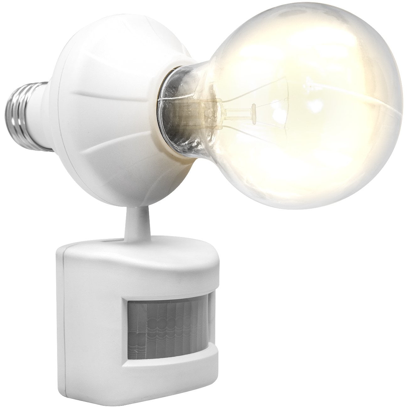 Motion and Dusk to Dawn Sensor Activated Light Bulb Socket Cap for