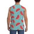 thumbnail image 4 of Kdxio Watermelon for Men's Muscle T-shirt,Sleeveless for Workout Running Athletic Gym Lounge Casual, 4 of 7