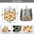 thumbnail image 2 of Yayeee Ashtray with Lid for Cigarette Smokeless Stainless Steel Home Ash Holder, Beige Leaves, 2 of 7