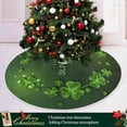 thumbnail image 6 of GZHJMY St. Patrick's Day Tree Skirt Home Decoration Large Round Lucky Clover Christmas Tree Skirt for Holiday Party Home Christmas Day Ornaments 36", 6 of 6