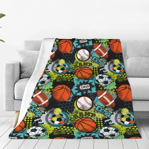 Balery Balls Manta de Felpa Suave y Acogedora – Cobija de Franela Aterciopelada para Cama, Lavable y Cálida para Sofá, Mascotas, Transpirable-80"x60"