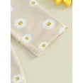 thumbnail image 6 of Bagilaanoe 2PCS  Baby Girl Pants Set Toddler Daisy Print Long Sleeve Sweatshirt Tops +  Sweatpants 6M 12M 18M 24M 3T 4T Kids Casual Sweatsuits, 6 of 9