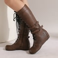 thumbnail image 4 of Coffee Women Boots With Easy On Design Comfortable For Quick Wear, 4 of 4
