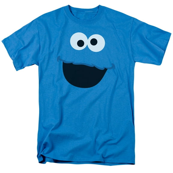 Sesame Street Cookie Monster Face Officially Licensed Adult T Shirt