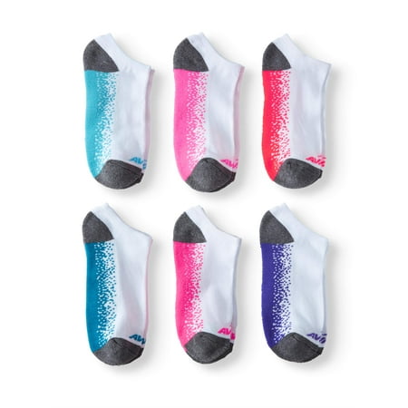 Ladies Cushioned Performance No Show Socks, 6 Pack