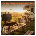 thumbnail image 6 of 10,000 BTU Portable Gas Grill, Outdoor Compact BBQ Small Propane Grill with Foldable Legs for RV, Hiking, Camping, Patio, Tailgating, 6 of 7