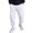 White, variant on Men's Wide Leg Sweatpants Elastic Drawstring Waist Baggy Relaxed Fit Soft Lounge Pants with Pockets