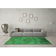 thumbnail image 3 of Ahgly Company Indoor Square Oriental Green Industrial Area Rugs, 6' Square, 3 of 4