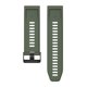 thumbnail image 3 of Pulsera De Correa De Reloj De Silicona Para Garmin Fenix ​​6X/Fenix ​​6X Pro (Verde Militar), 3 of 6