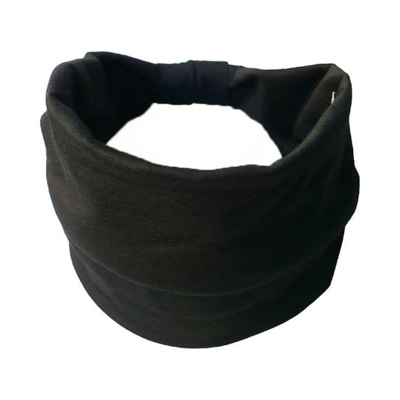 Xingzhi Headbands Bohemian Floral Hairbands Wide-brimmed Bandana Turban Headscarves Exercise Gifts Fitness Jogging Tennis Yoga black