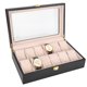 thumbnail image 4 of Caja de almacenamiento de reloj de 12 rejillas de madera mate, caja de presentación de regalo, accesorio para reloj, 4 of 8