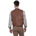 thumbnail image 2 of Scully Men's Leather Vest, Tan, X-Large, 2 of 4
