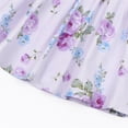 thumbnail image 4 of Vedolay Spring Dress Toddler Baby Girl Dresses Summer Cotton Linen Dress Ruffle Sleeveless Casual Boho Outfits,Purple 3 Years, 4 of 5