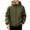 Army Green, variant on Hooded Lightweight Windproof Jacket Men Hooded Zip Up Breathable Casual Outdoor Jacket Army Green XXXL